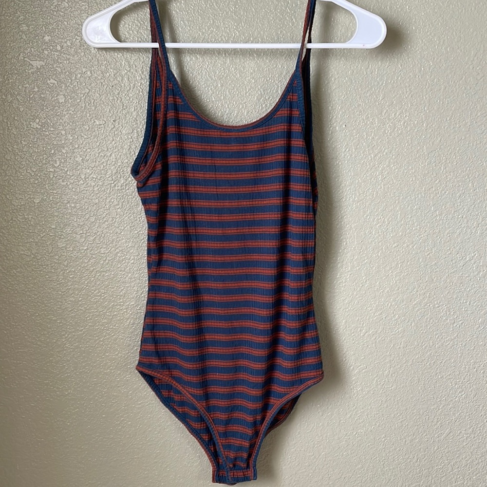 Striped bodysuit